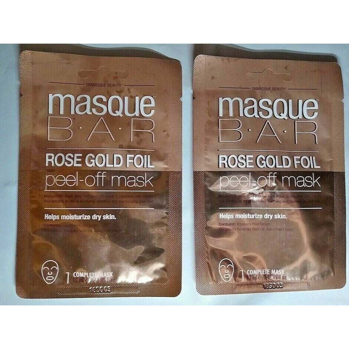 Rose Gold Foil Peel Off Mask - Pack of 2