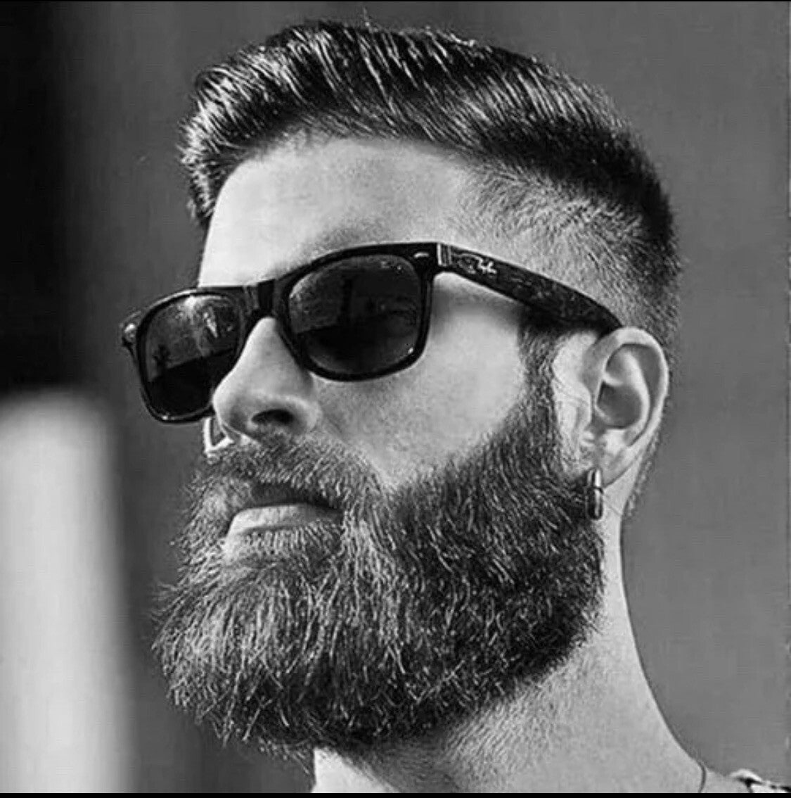 Men's Boar Hair Beard Brush - Soft Bristle Mustache Grooming & Styling