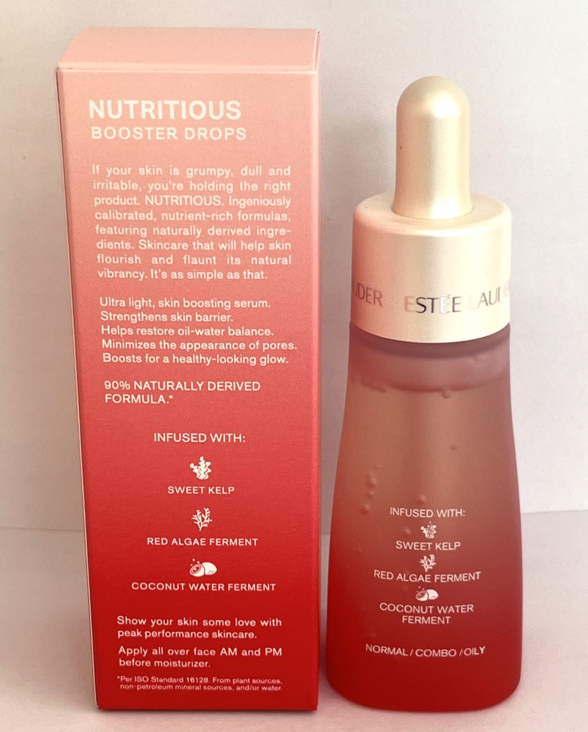 Estée Lauder Nutritious Booster Drops Serum 1.2 Oz Face Skin Care