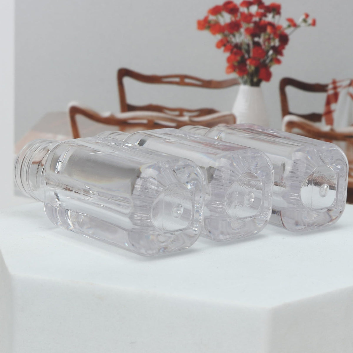 16 Pack 5ml Square Lip Gloss Containers with Applicator - DIY Refill Tubes