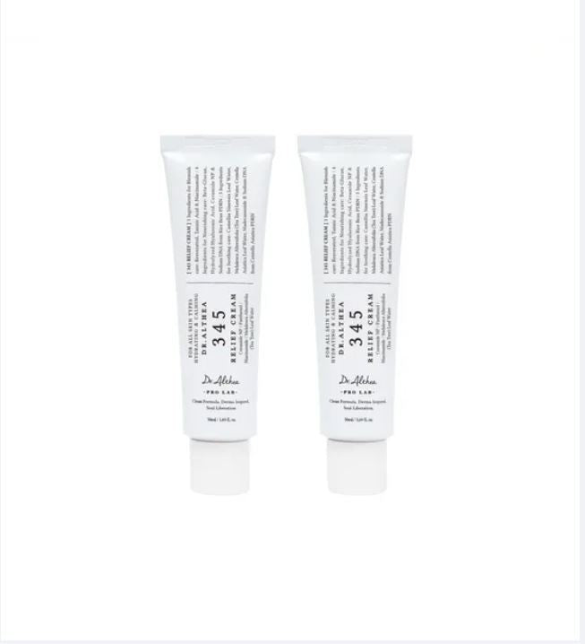 345 Relief Daily Face Moisturizer Cream 50ml - Pack of 2