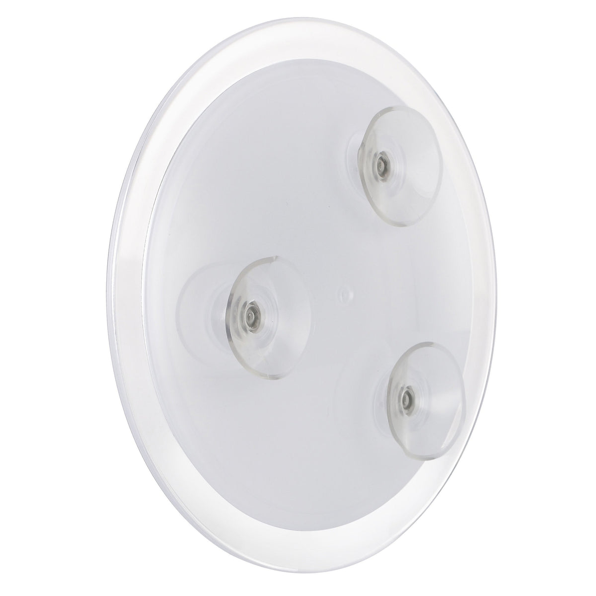 10X Magnifying Bathroom Mirror with Suction Cup - Modern Round Design