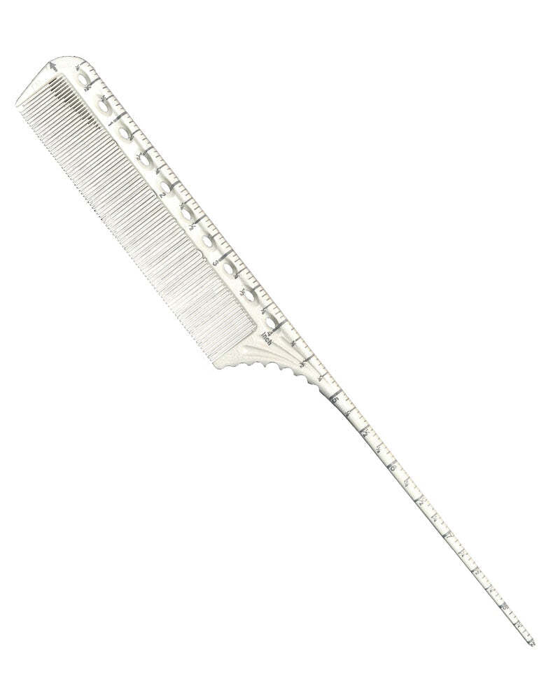 Guiding Comb for Hair Cutting - Fine Inch Lengths, White