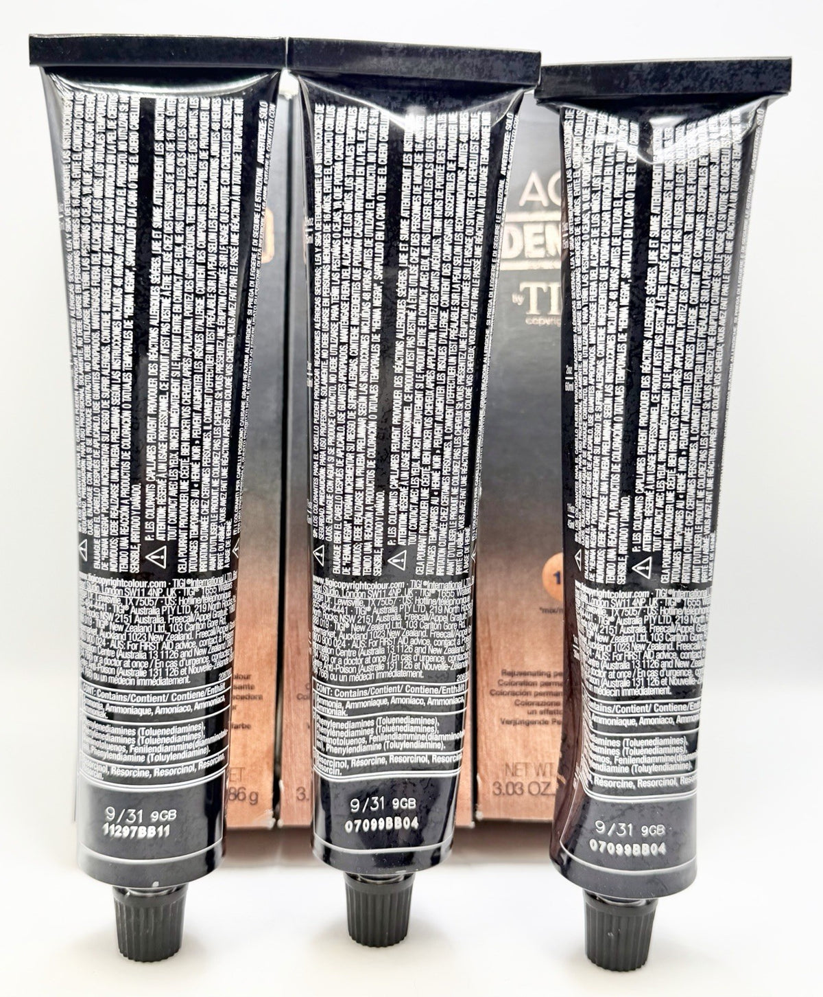 Permanent Hair Color 9/31 Very Light Golden Blonde - 3 Pack