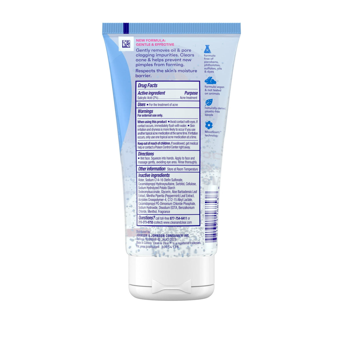 Acne Treatment Face Scrub with Salicylic Acid - Oil-Free Exfoliating 5 oz