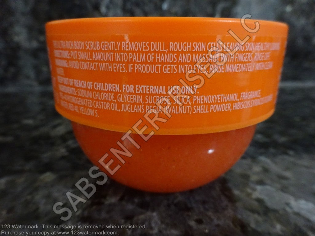 10 SPA Luxury BRAZILIAN HIBISCUS Black Amber & Plum Exfoliating Sugar