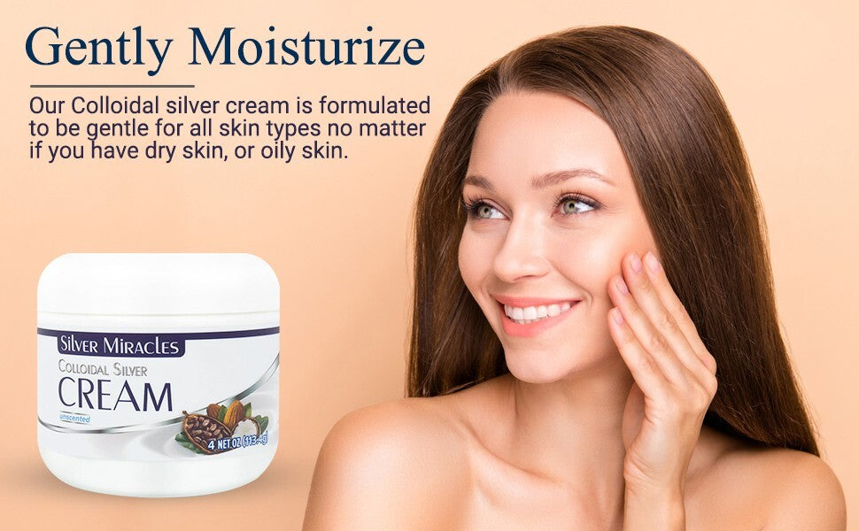 Colloidal Silver Cream – Shea Butter & Cocoa Butter Moisturizer