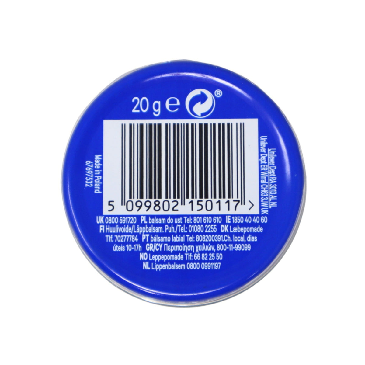 Vaseline Lip Therapy Original Lip Balm Tin - Hydrating 0.7 Oz
