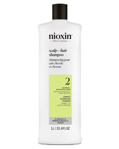 Nioxin System 2 Cleanser for Thinning Hair, 33.8 oz