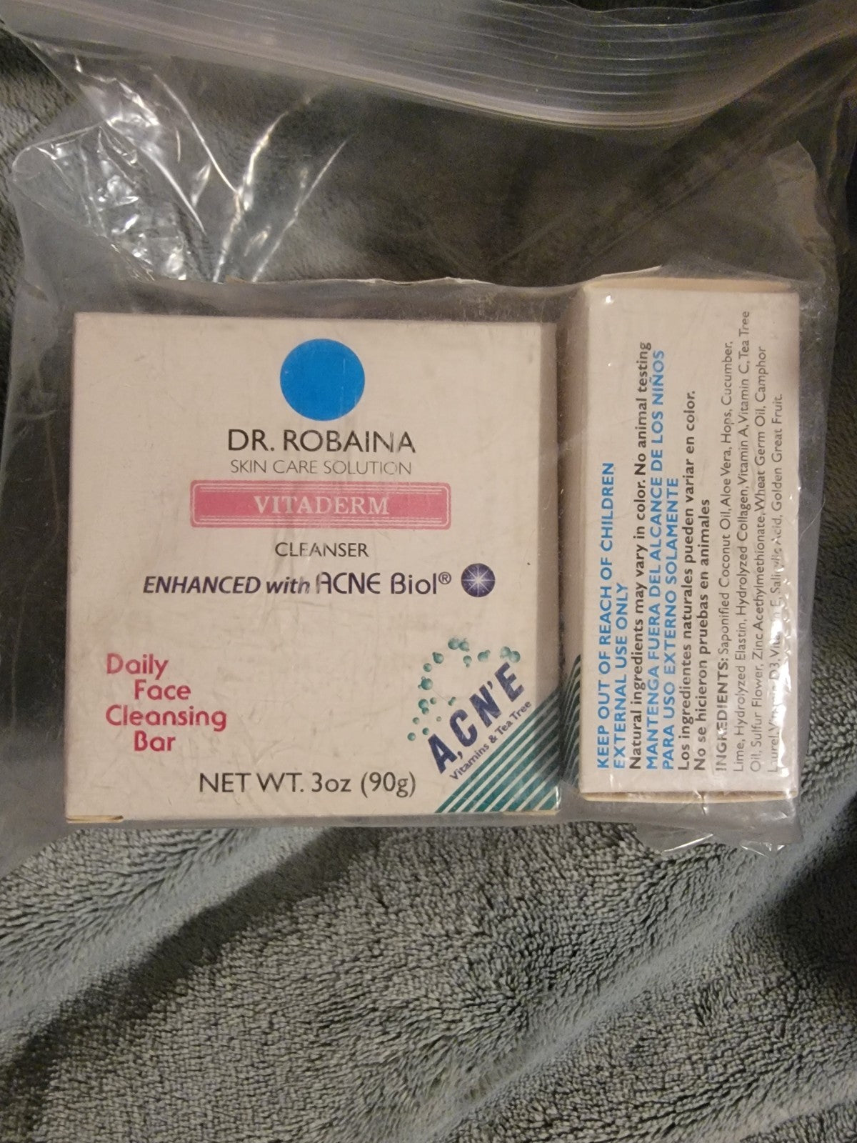 Face Cleansing Bar for Acne & Sensitive Skin - Gentle Natural Ingredients