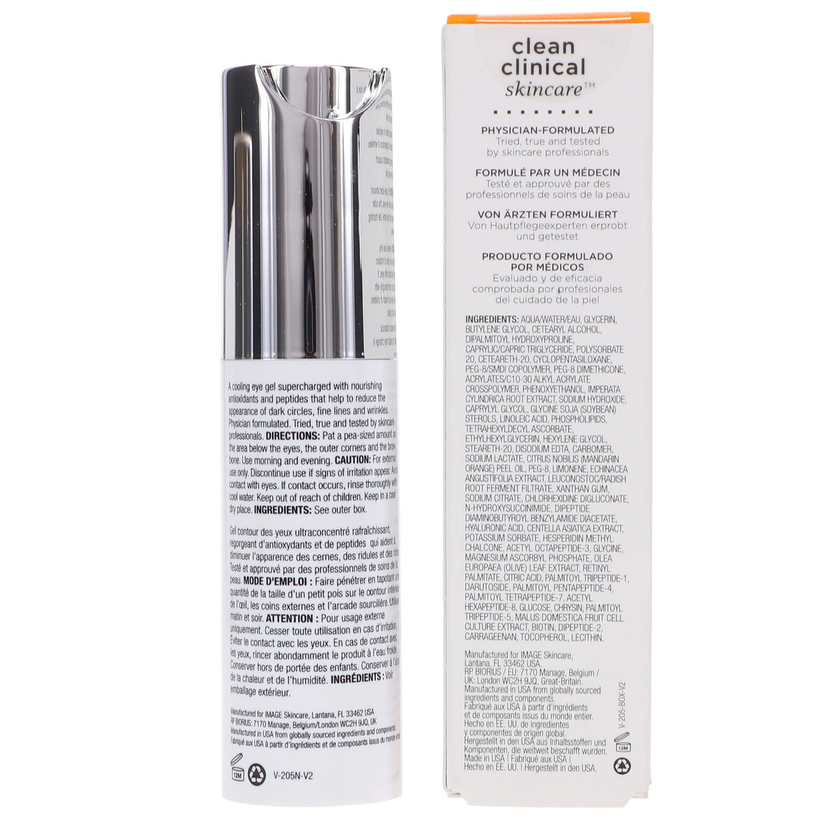Hydrating Eye Recovery Gel with Vitamin C for Dark Circles & Fine Lines - 0.5 oz
