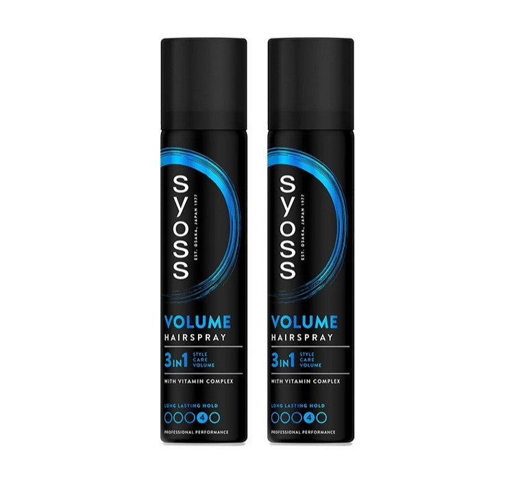 Volumizing Hairspray 2 Pack - Strong Hold, Light Volume, UV & Moisture Protection