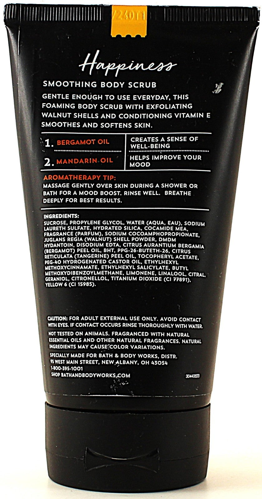 Bath & Body Works Stress HAPPINESS BERGAMOT MANDARIN Smoothing Scrub