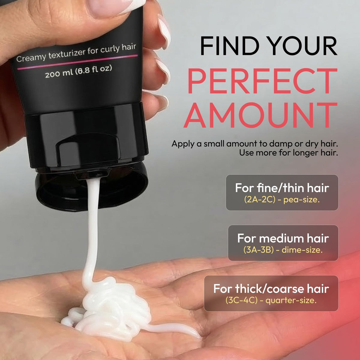 Curl Cream for Curly Hair Anti-Frizz Leave-In Styling Moisturizer 6.8 Fl Oz