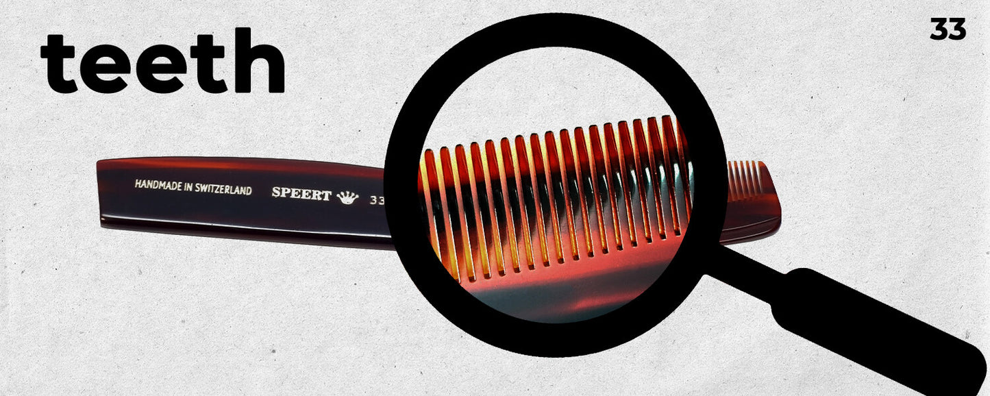 Handmade Swiss Tortoise Shell Folding Comb - 4.125 Inches, Havana Brown