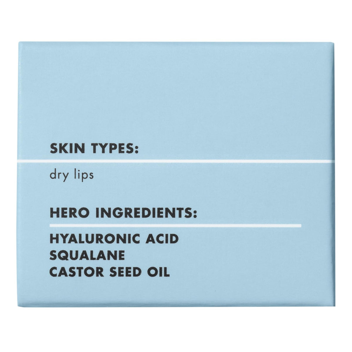 Hydrating Lip Mask with Hyaluronic Acid & Squalane - Powder Blue