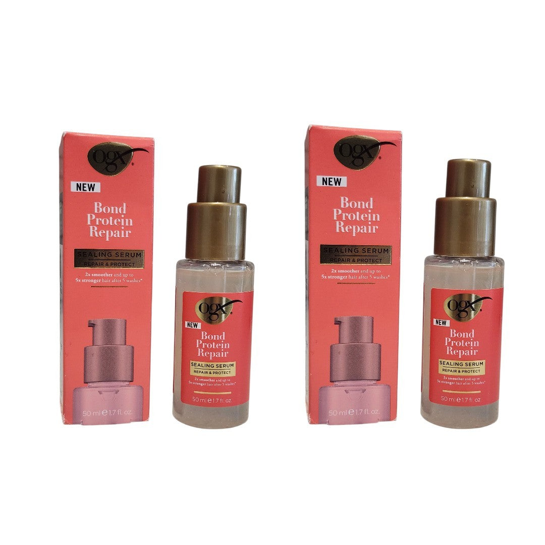 Hair Repair Serum with Bond Protein for Damaged Hair - Set of 2, 1.7 fl oz