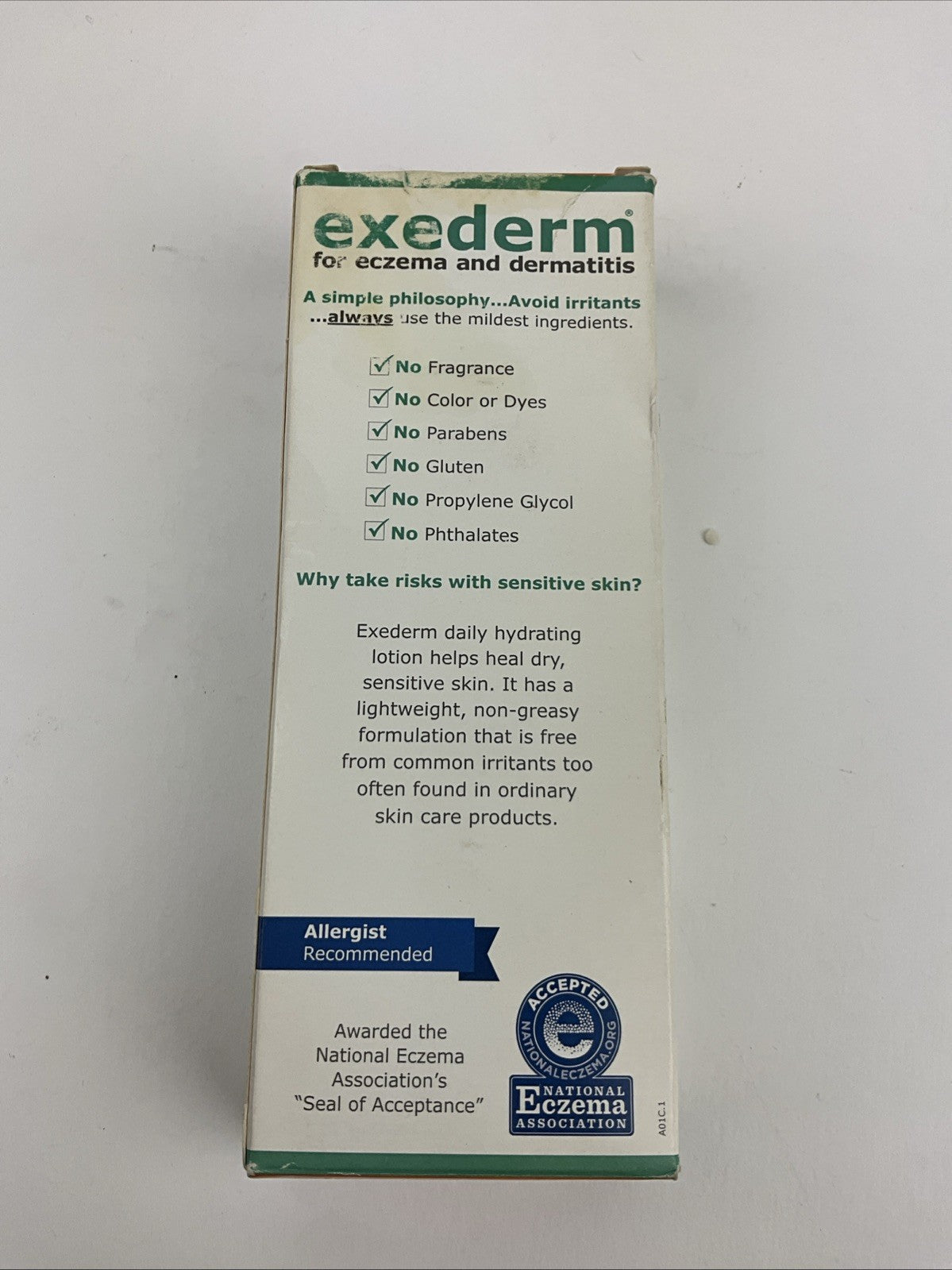 Exederm Eczema Care Daily Lotion 6 Oz New Old Stock