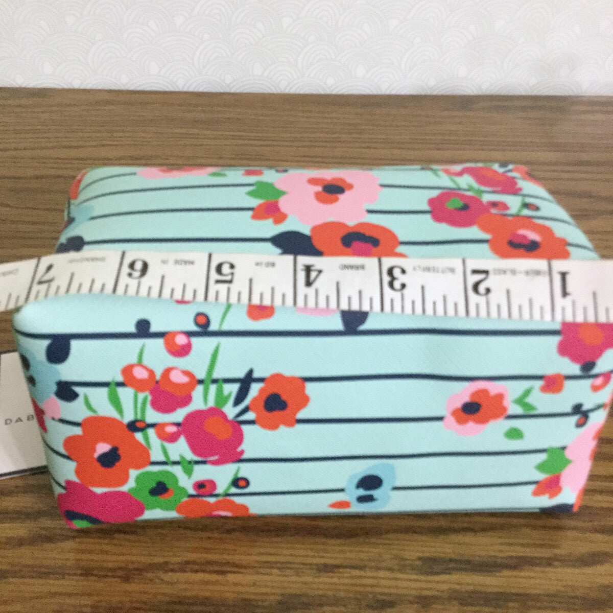 Dabney Lee Floral Stripe Cosmetic Bag – Travel Makeup & Toiletry Organizer