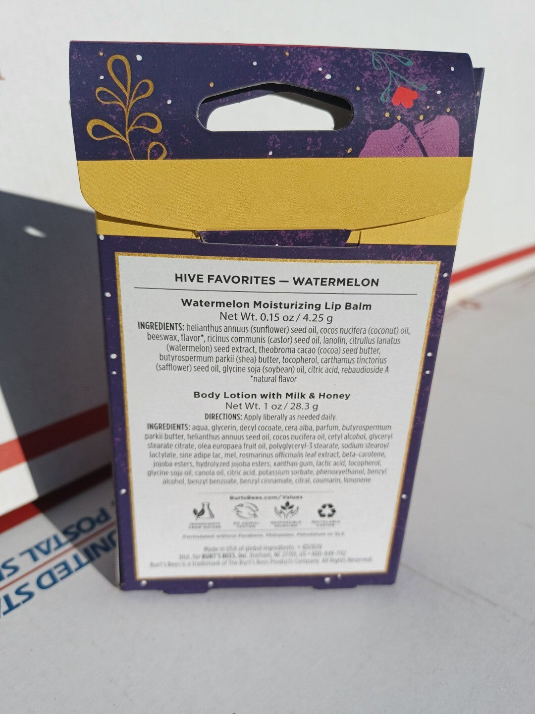 Watermelon Lip Balm & Milk & Honey Body Lotion Set - Burt's Bees Hive Favorites