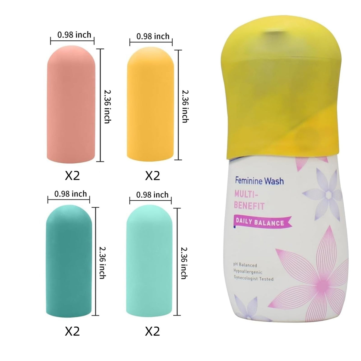 Silicone Bottle Covers 10 Pack - Leakproof Travel Toiletry Protector