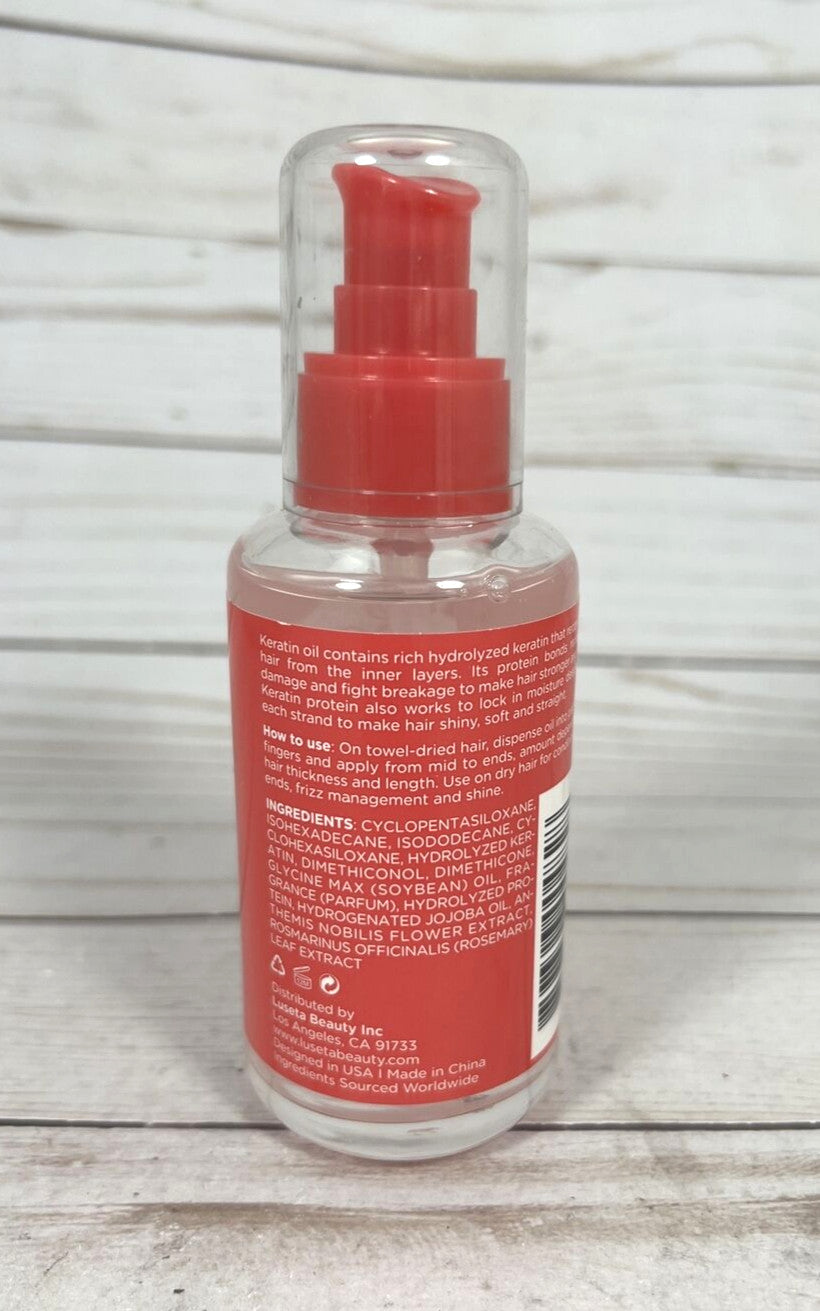 Keratin Hair Repair Serum for Damaged & Dry Hair - Nourishing, Color Safe, 3.38oz