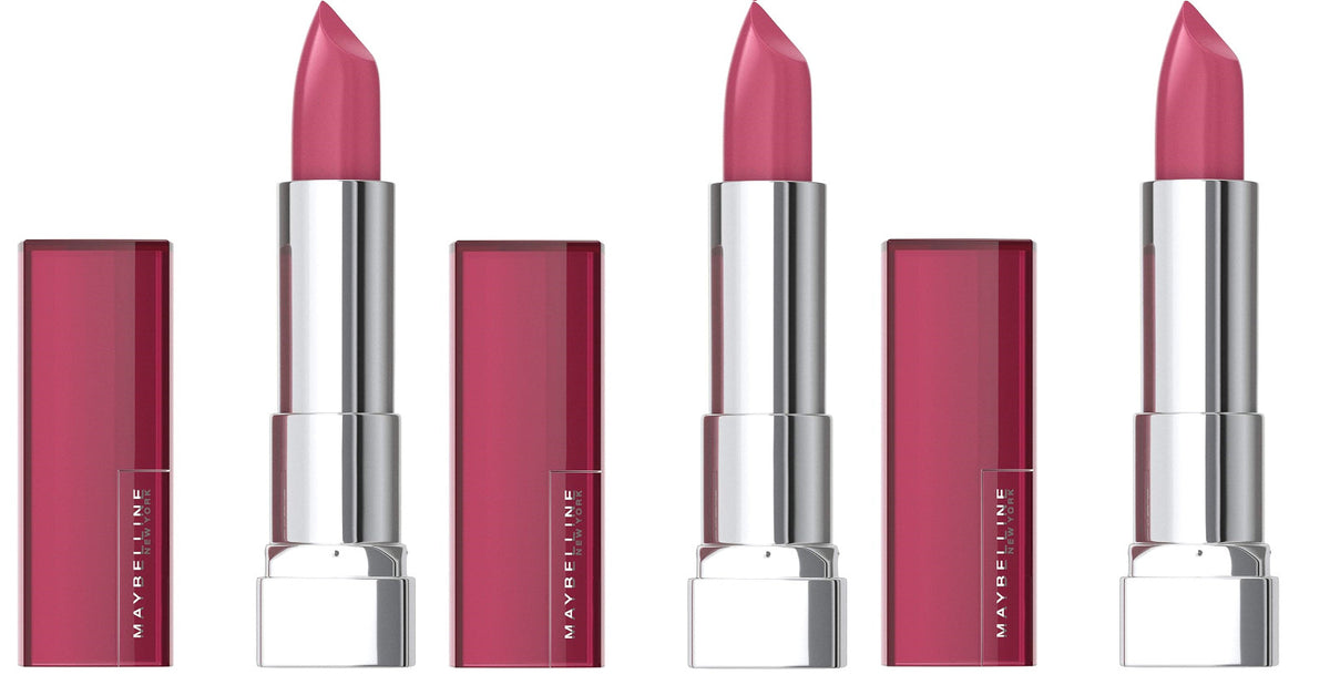 Pink Lipstick Set - Cream Finish, 244 Pink Score, 3 Pack