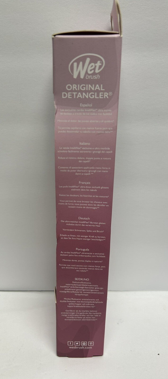 Wet Brush Detangling Hair Brush Dusty Rose All Hair Types Free Shipping