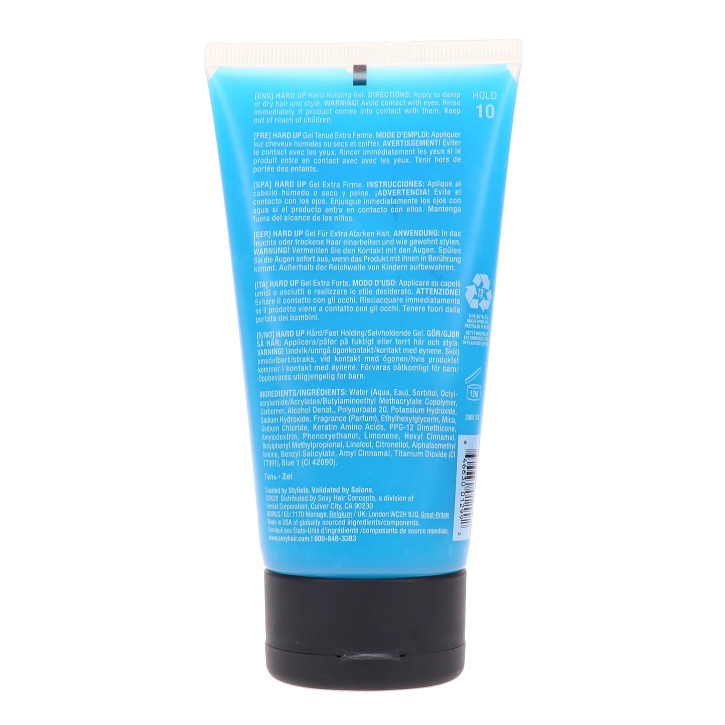 Hard Holding Hair Gel 5.1 oz - Strong Fix & Shine, 3 Pack