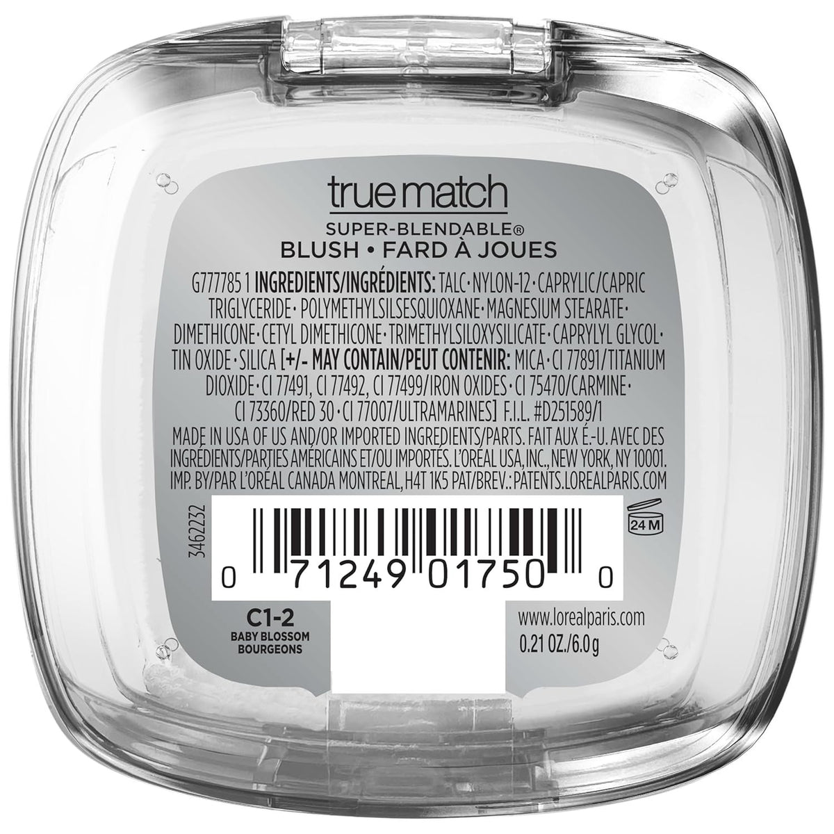 Powder Blush Natural Finish Baby Blossom C1-2 0.21 Oz