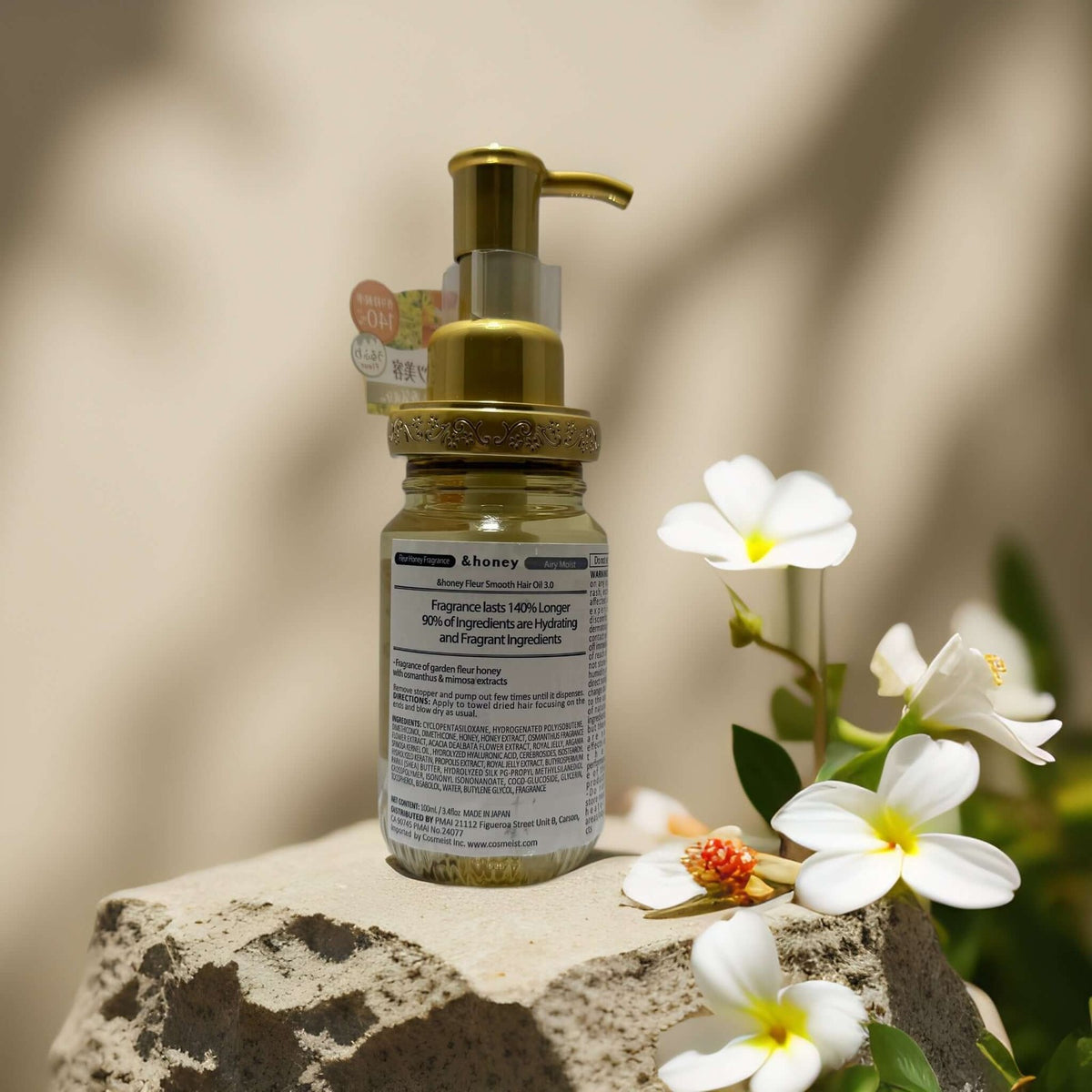 Floral Nourishing Hair Oil - Hydrating, Softening & Fragrance, 3.3 fl oz