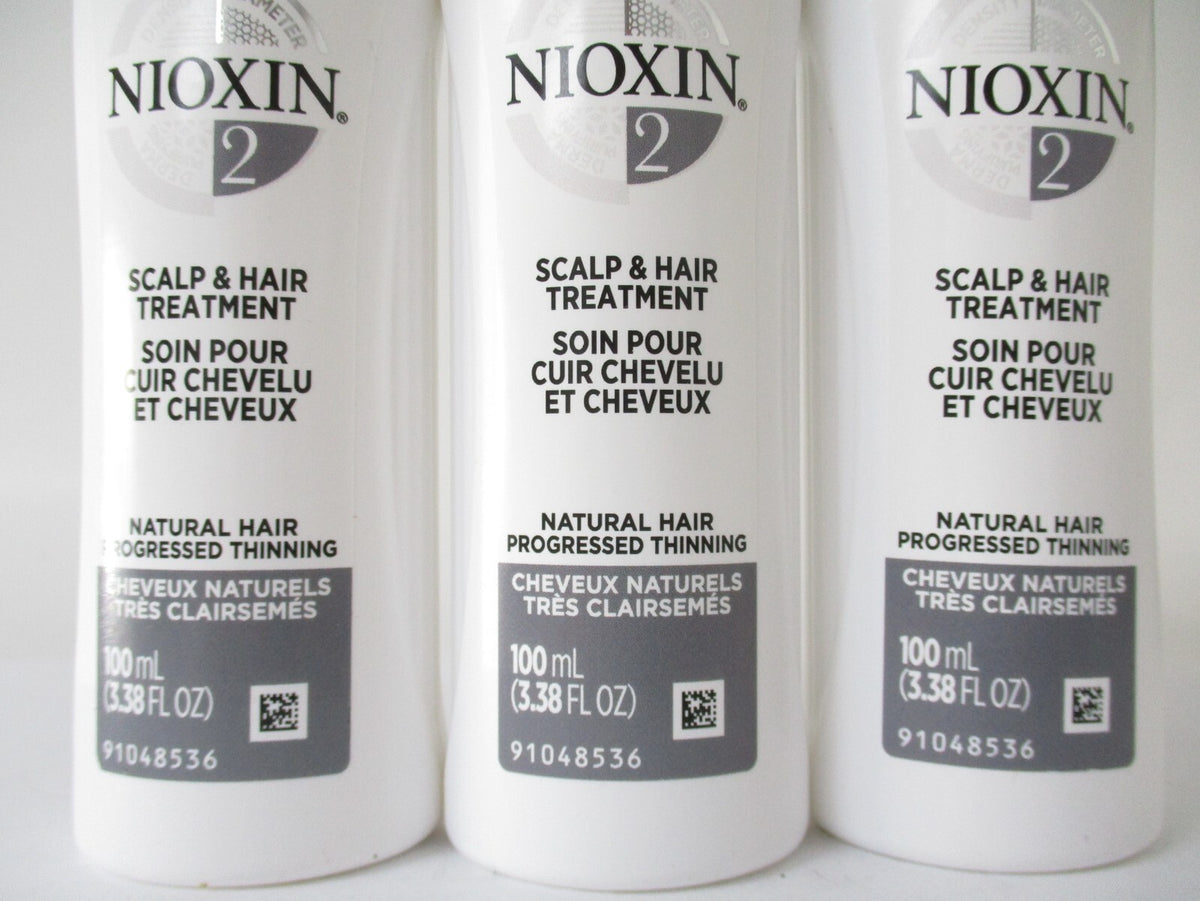 Nioxin System #2 Scalp & Hair Treatment, 3.38 oz (Pack of 3)
