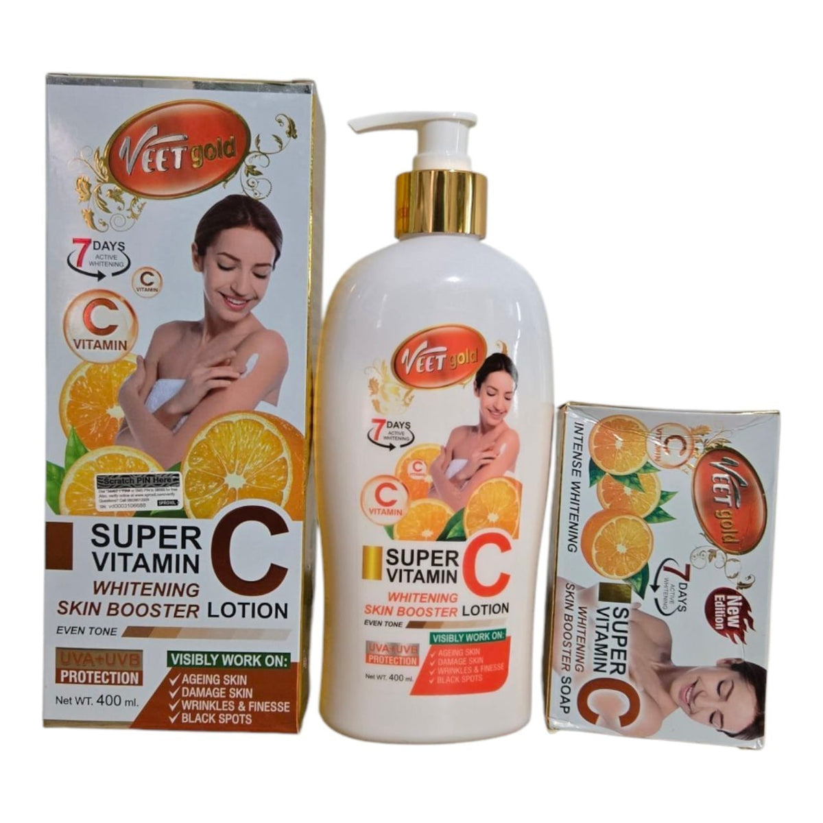 Vitamin C Skin Brightening Lotion 400ml - Even Tone & Whitening Serum