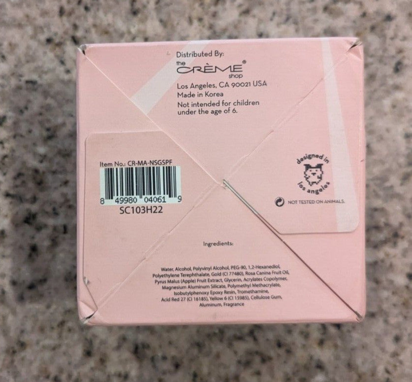 24K Gold Glitter Sheet Mask - Pink Fantasy - 90g