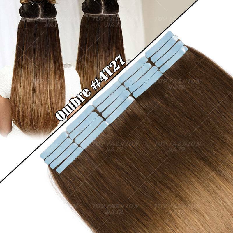 Tape In Hair Extensions 100% Remy Human Hair Natural & Thick - Multiple Colors & Lengths