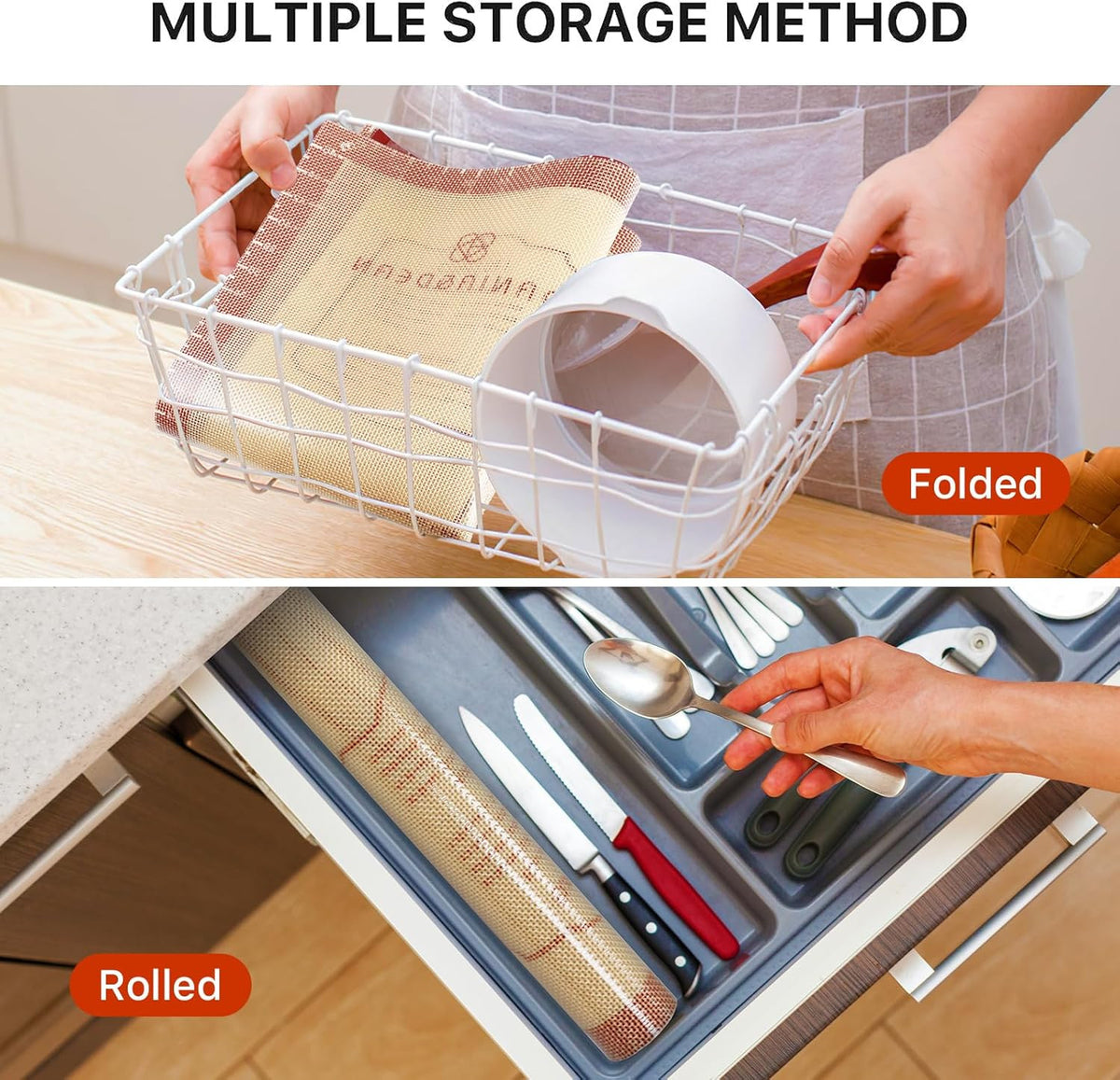 Extra Thick Silicone Baking Mat for Pastry Bread Dough 26x16 Inches