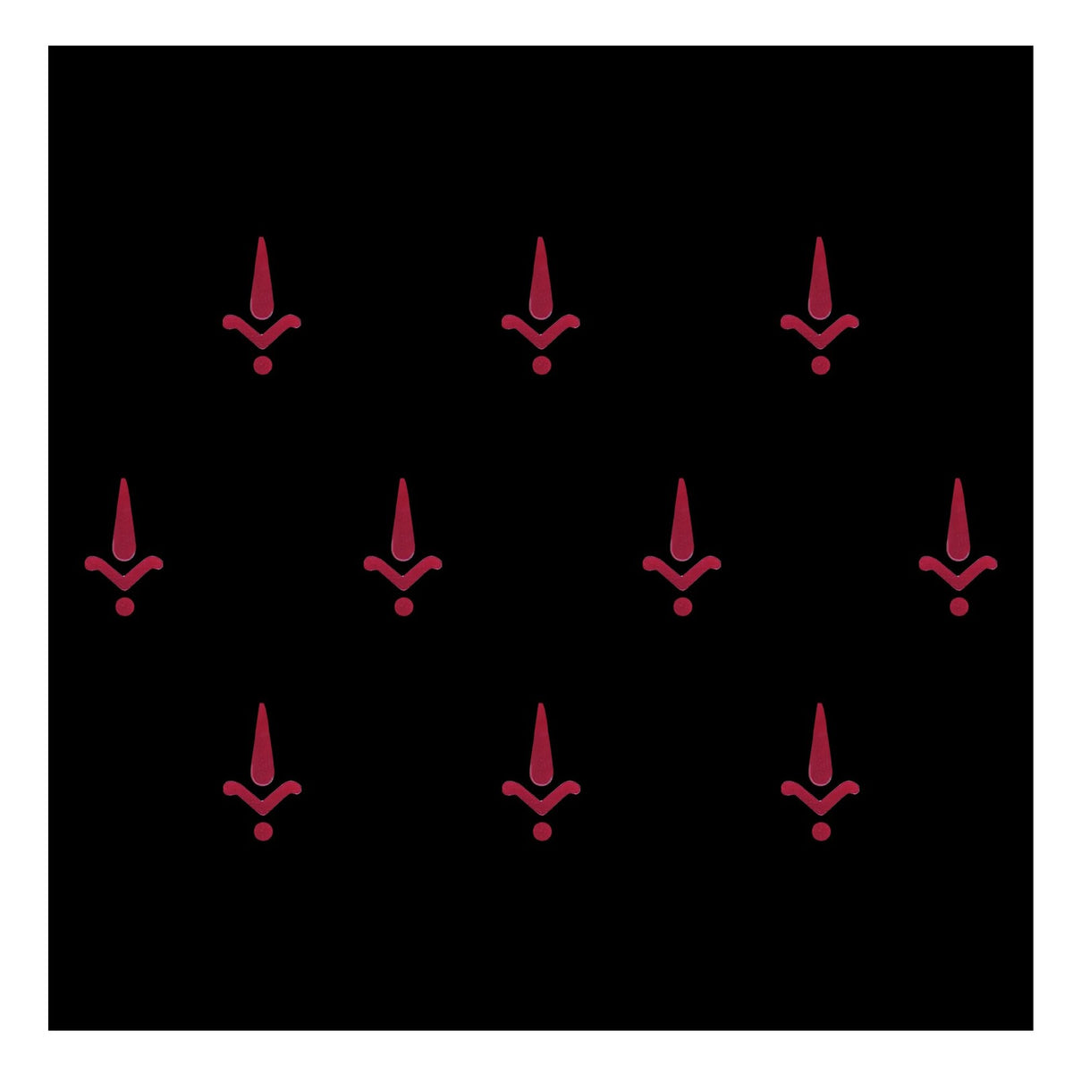 Red Kalyanam Bindi - Sacred Designer Shape, Pack of 10, 11mm