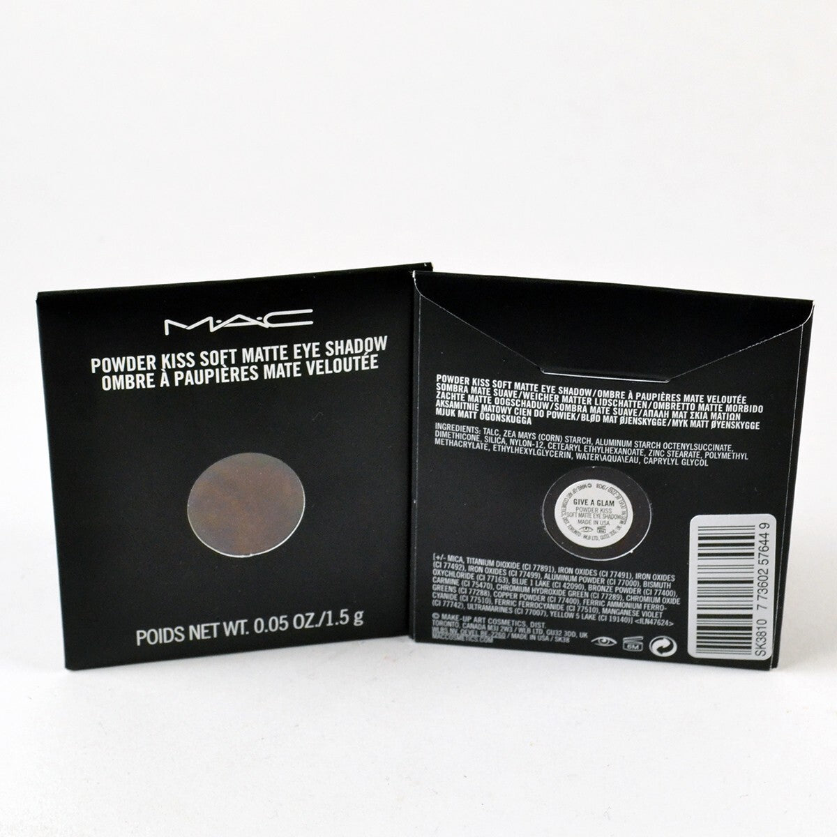 MAC Powder Kiss Soft Matte Eye Shadow Duo - Give A Glam Set 2 x 1.5g