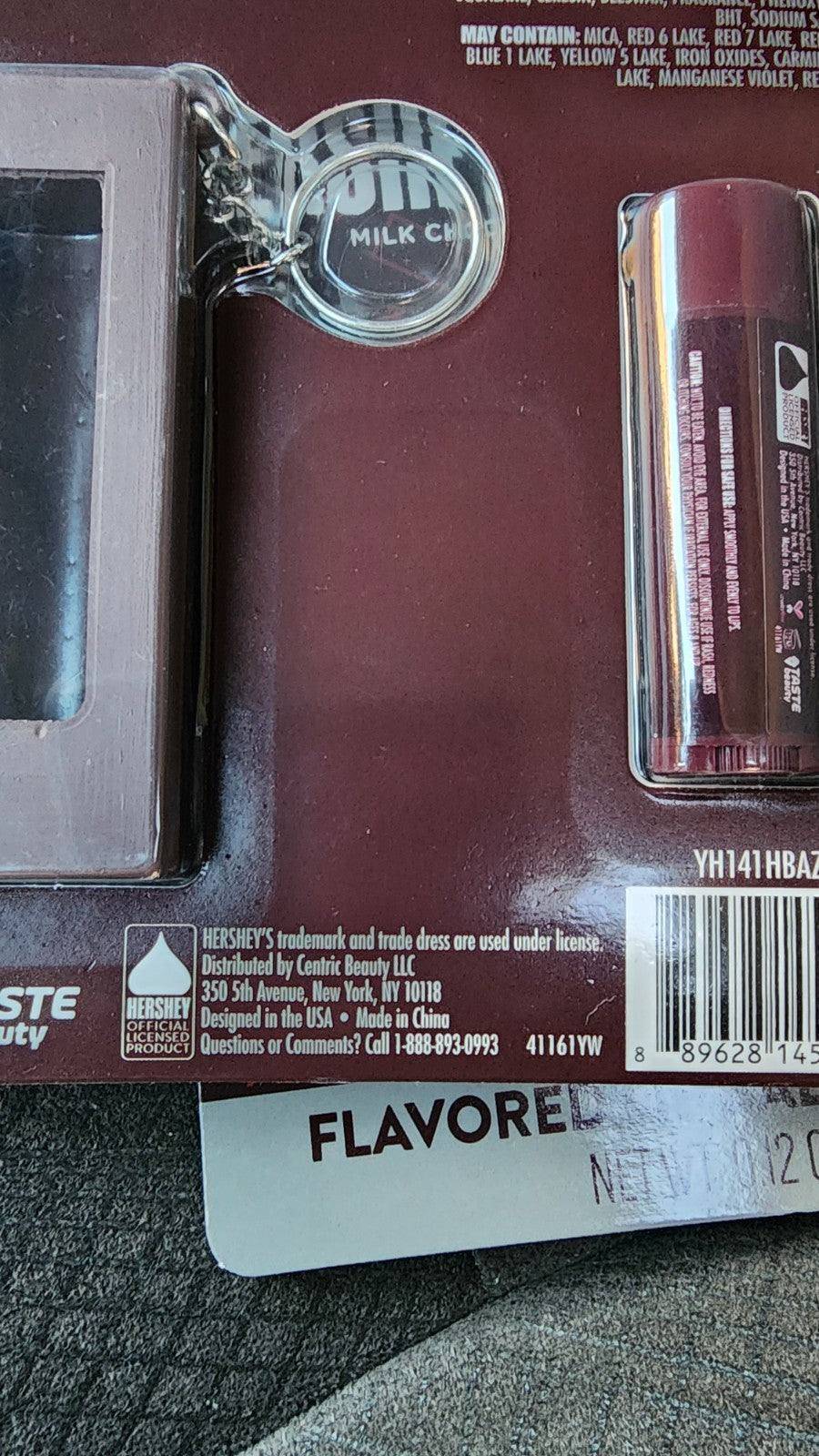 Hershey's Milk Chocolate Lip Balm & Keychain Set - 0.12 oz, 3.4g