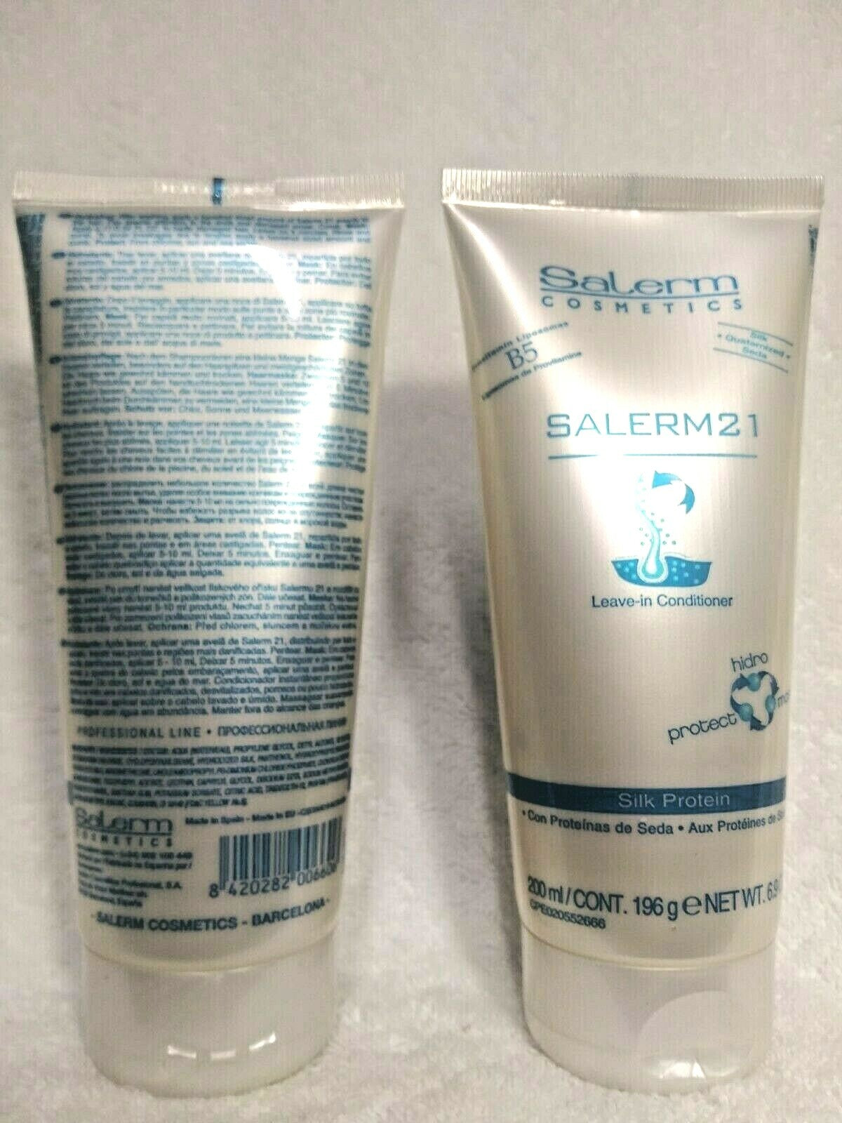 Salerm 21 B5 Silk Protein Leave-In Conditioner Set - Hydrating Hair Repair 6.9 oz x 2