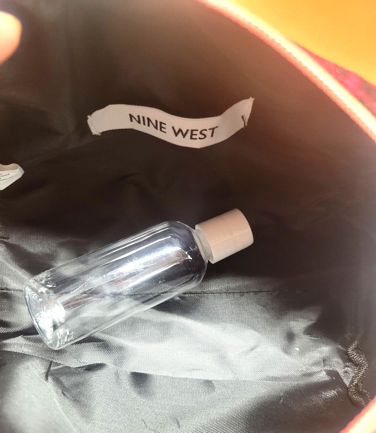 Nine West Travel Cosmetic Bag with Toiletry Bottle - Animal Print