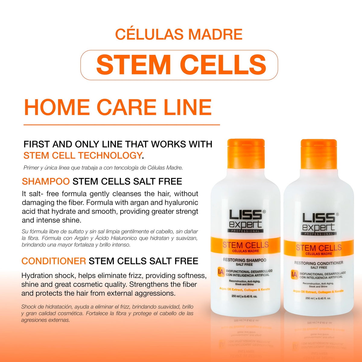Hair Smoothing Treatment with Stem Cells - Shoulder Length Hair, Organic & Formaldehyde-Free