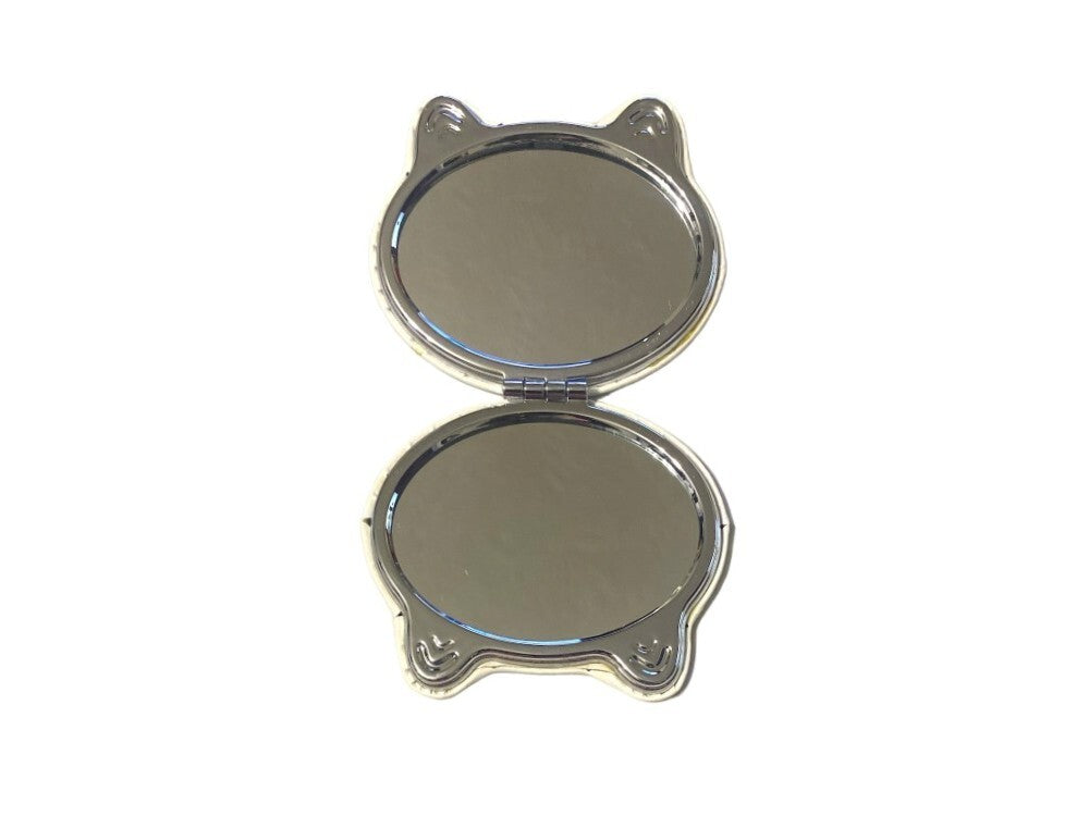 Double-Compact Mirror with Regular & Magnified Glasses - Colorful Animal Theme