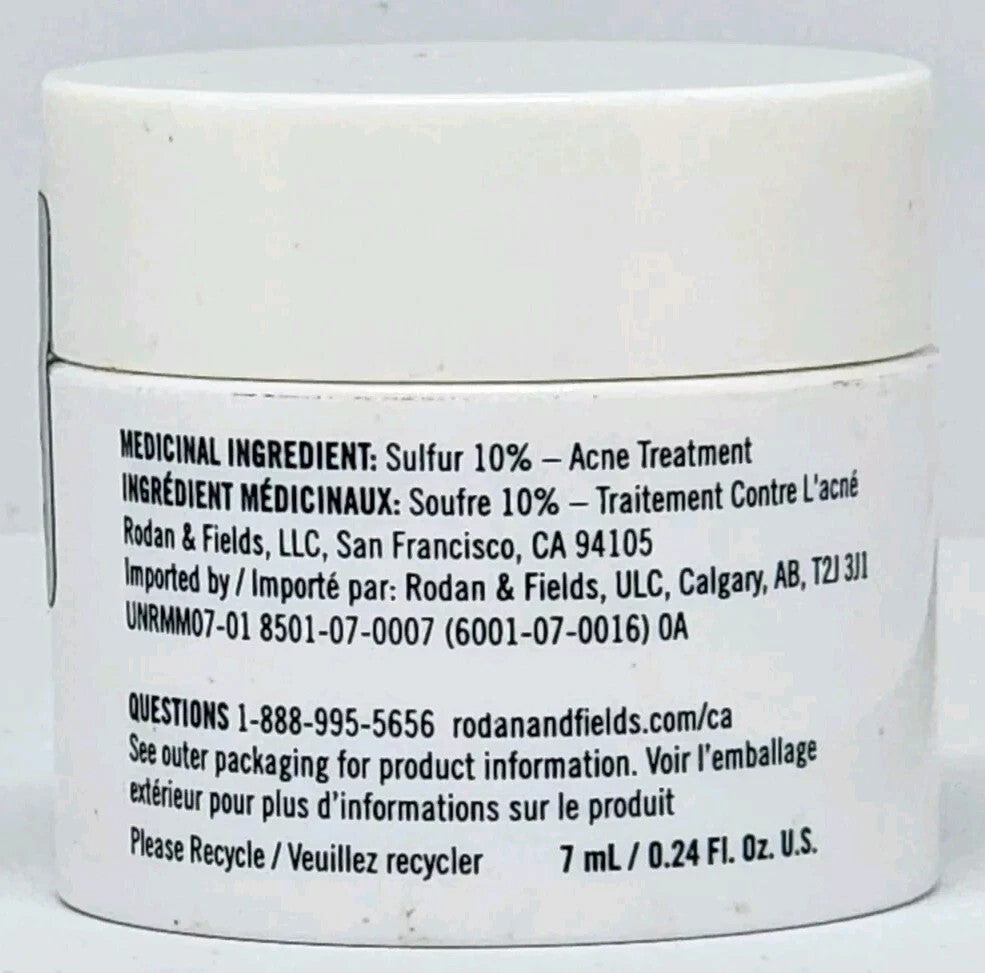 Rodan + Fields Unblemish Clarifying Mask 7ml 0.24 Fl oz Travel Size