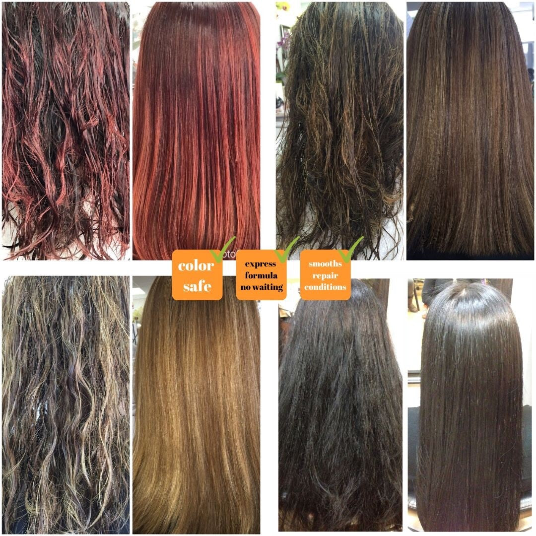 Brazilian Keratin Hair Treatment Kit 2 Pack - Smoothing, Frizz Control & Shine