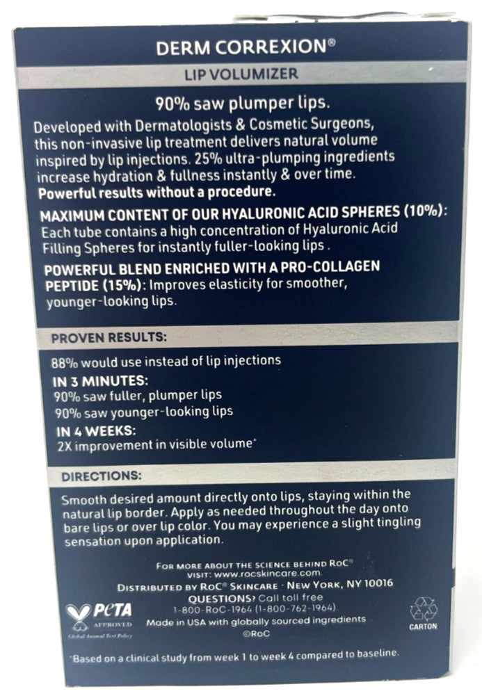 Lip Plumper Serum - Volumizing Lip Treatment with Hyaluronic Acid 0.34 fl oz