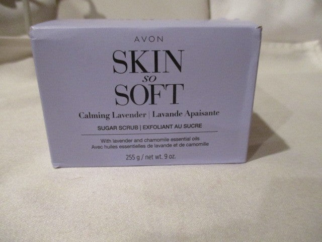 AVON Skin-So-Soft Calming Lavender Sugar Scrub w/Chamomile &