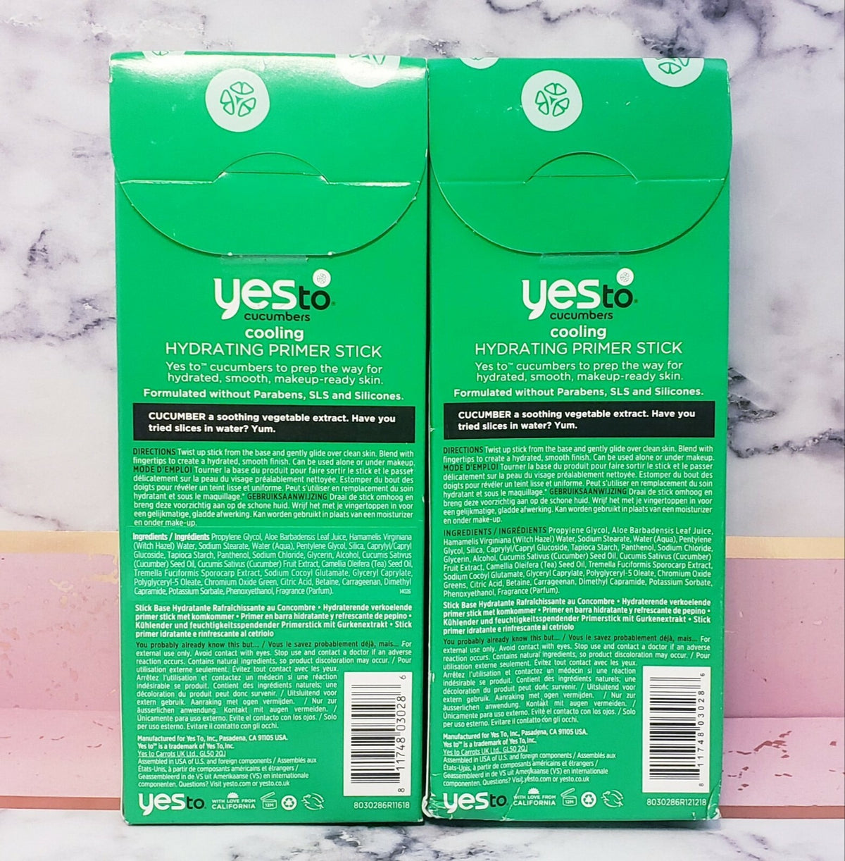 Cucumber Hydrating Primer Stick for Sensitive Skin (2 Pack)