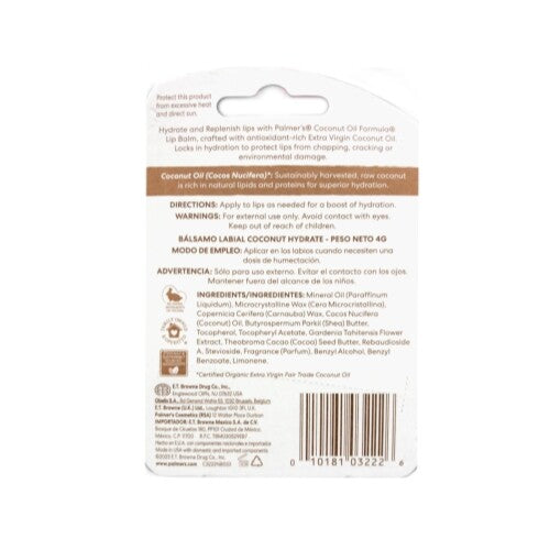 Hydrating Lip Balm with SPF 15 - Coconut Oil, 6-Pack, 0.15 oz Each