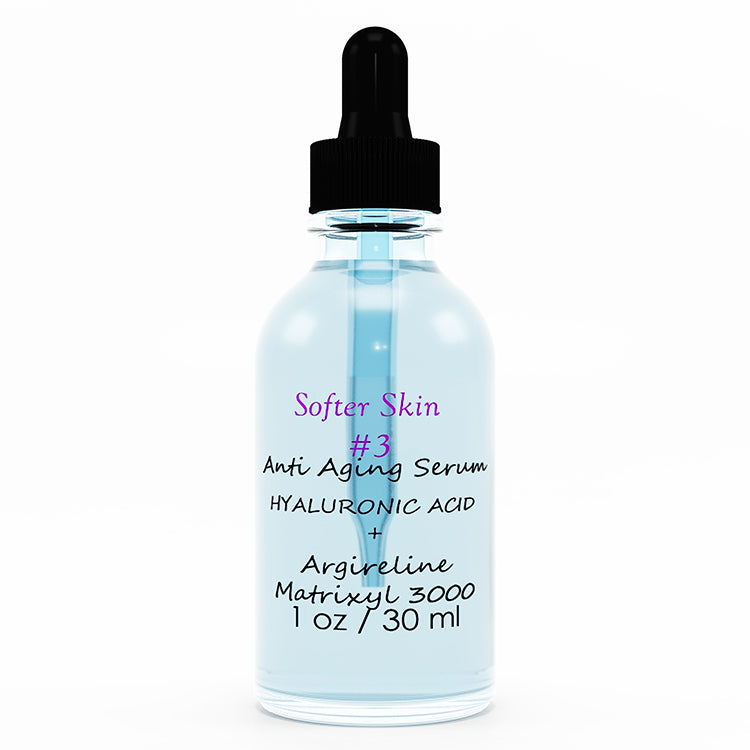 Argireline Matrixyl 3000 Peptide Face Serum with Hyaluronic Acid - Anti-Aging 1 oz